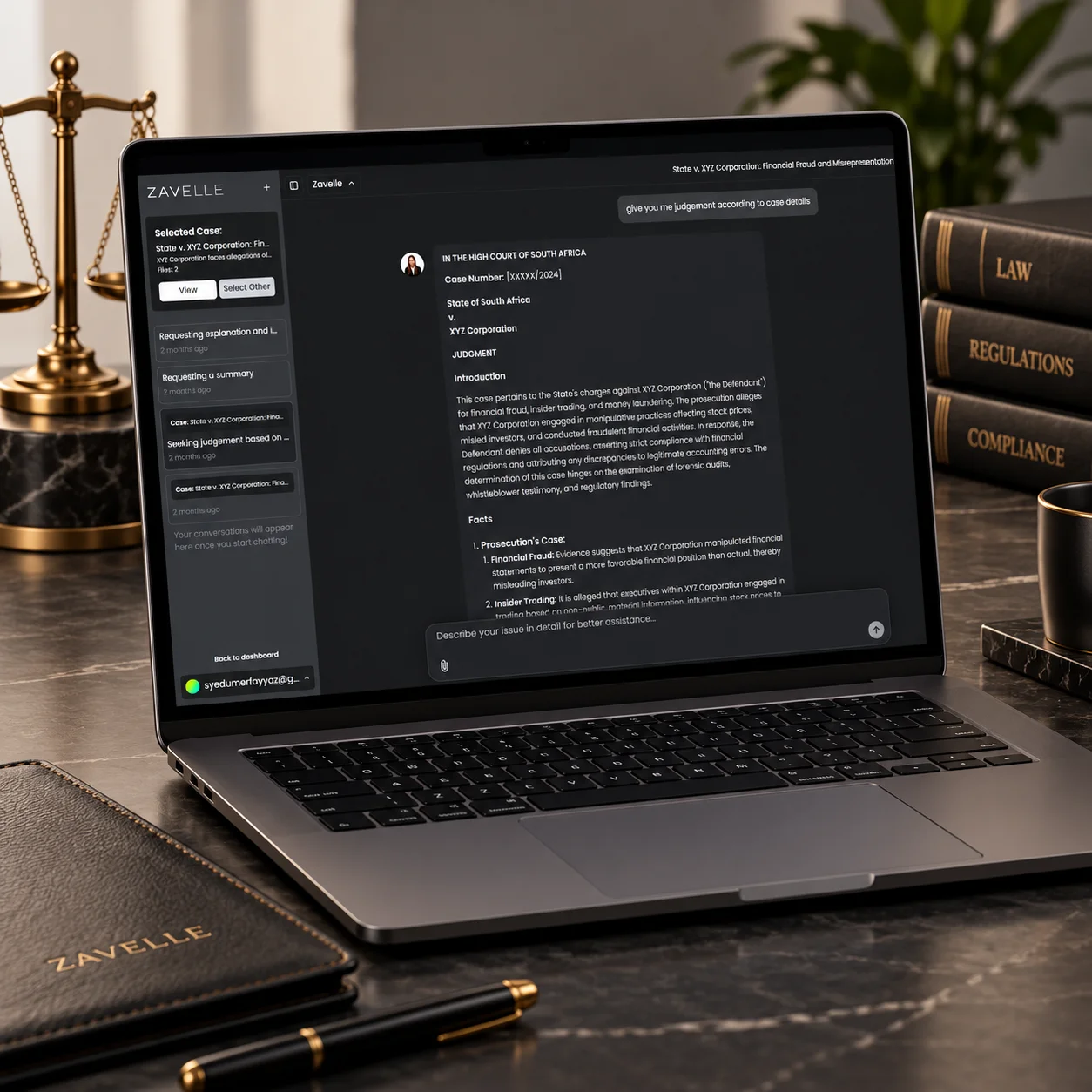 Zavelle — Legal AI · Retrieval-Augmented Generation · Multi-Model Systems